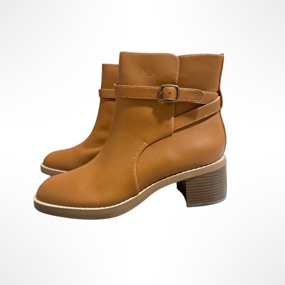 LOFT Tan Ankle Boots - Picture 2 of 5